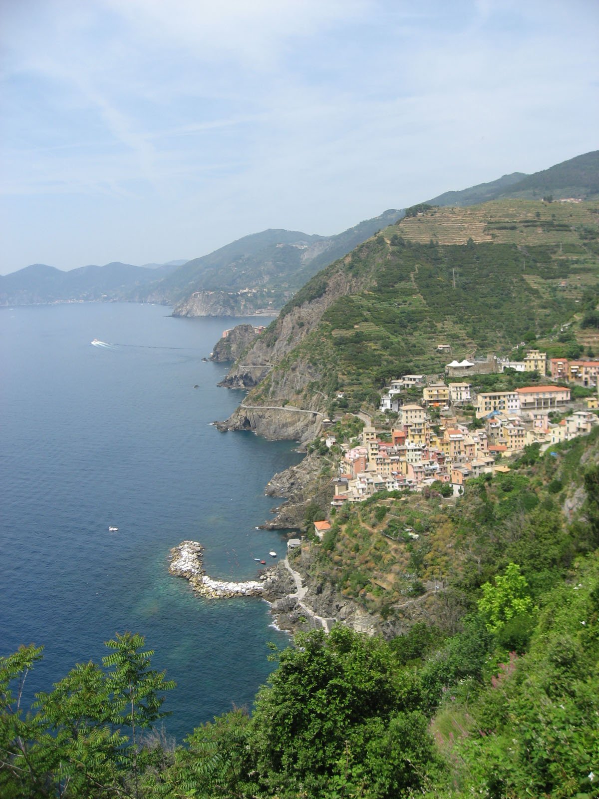 cinque terre villages in winter